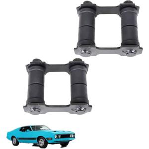 munirater 2PCS Rear left & right Leaf Shackle Kits Replacement for Mustang 1965-1973 Replacement for SK289