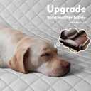 Pecute Back Seat Extender for Dogs 57 * 28.7 in, Upgraded Sofa Leather Dog Car Seat Cover for Back Seat, Foldable in the Car, Hard PVC Panels Bottom Support to 330 lbs, for Full Size Truck/SUV