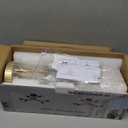 Gold Modern Sputnik Chandelier Ceiling Light Fixtures,6-Lights Industrial Metal Semi Flush Mount Ceiling Light for Bedroom Dining Room Living Room Kitchen Hallway UL Listed