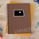 2 x (3PCS) North Dakota State Map with Heart Stickers, US State Stickers - Waterproof Vinyl Decals for Tumblers, Water Bottles, Laptops, Books, Scrapbooks, Great for North Dakota Lovers 3 x 1.8 Inch