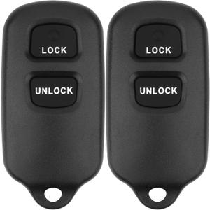 Key Fob Replacement for 2001-06 Toyota Highlander/ 00-06 Celica Echo/ 00-03 Prius/ 01-04 RAV4/ 04-06 Tundra/ 99-09 4Runner/ 2004-2007 xB Remote Control,HYQ12BBX HYQ12BAN,2Pcs