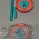 Replacement Lid for Owala Kids Insulation 15 Oz and 12 Oz, Spill Resistant Replacement Cap, Flexible Removable Straw, Easy to Clean, BPA-Free Dishwasher Safe, Accessories for Owala Kids,Coral*2