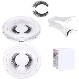 Meylora Magnetic Eyelashes with Applicator Natural Look, Reusable Eyelashes Magnetic Lashes, No Glue Needed Wispy False Lashes Kit Easy to Wear and Remove (Natural+Simple)