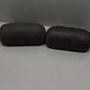 fewfume 2 Pack - Car Head Rest Pillow for Neck Support, Black Suede Memory Foam Car Neck Pillow - Breathable & Sweat-Absorbing Headrest Pillow for Driving Comfort, Universal Fit for Tesla & All Cars