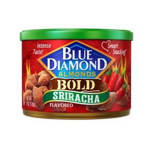 Blue Diamond Almonds Sriracha Flavored Snack Nuts, 6 Oz Resealable Can (Pack of 1) (EXP 11/09/27)
