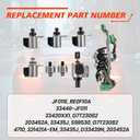 JF011E RE0F10A CVT Transmission Solenoid Kit, Compatible with Altima Rogue Sentra Caliber 2.0L 2.4L 2.5L, Automotive Transmission Solenoids Valve Sensor Replace Part