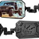 JOYTUTUS Mirrors Doors Off Doors On Compatible with Wrangler TJ JK JKU, All Year Used Side Mirrors for Wrangler 1997-2018, Wider View No Vibrate & Wobble, Black