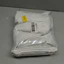 White Linen 100% Blackout Curtains for Bedroom 2 Panels Set 120 Inches Long Modern Black Out Room Darkening Noise Cancelling Back Tab Hook Belt Curtain for Living Room Sliding Door Nursery 52x120 10Ft