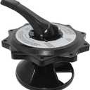 MULAN SPX0715BA3 Key Cover and Handle Assembly Compatible with Hayward Multiport Valves and Filters - Black