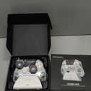 ManbaOne Interactive Screen Wireless Gaming Controller for PC/Switch/Switch 2/iOS/Android,Hall Effect Stick & Trigger,RGB Lighting,Remappable Buttons,1800mAh with Charging Dock (White)