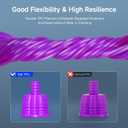 Reprapper Silk TPU Filament, 95A Shore Hardness TPU 1.75mm Bundle, Elastic 3D Printer Filament Pack, Flexible & Soft Filament for 3D Printer ( 0.03mm) 4 * 250G, Blue/Red/Purple/Grey