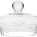 UPKOCH Replacement Glass Lid for 1000ml Teapot - 8.2cm Stovetop Safe Transparent Cover, Fits Glass Beverage Dispensers & Pitchers (3.2in Diameter)