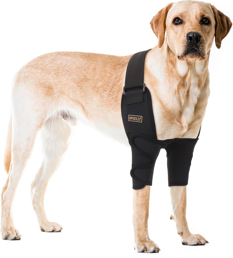 Adjustable Dog Elbow Brace with Shoulder Support,Dog Front Leg Brace for Torn Ligaments, Arthritis,Post-Operative Rehabilitation, Pressure SoresMedium