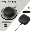 Wireless Charging Case for Beats Fit Pro, Replacement Charger Case for Beats Fit Pro with Bluetooth Pairing, 700mAh Built-in Battery, Support Wireless and Wired Charging, Not Include Earbuds
