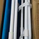 Beach Chair 2 Pack, 5 Positions Textilene Folding Reclining Beach Chair with Backpack Straps, Cooler Bag & Cup Holder for Outdoor Lawn Camping (Blue Stripe)