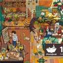 MOMIBOOK 1000 Piece Puzzle for Adults Jigsaw Puzzles of Enchanted Magic House, Touch Film Painting Image Difficult Challenging Hard Impossible Puzzle Unique Funny Party Christmas Birthday Gifts