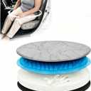 Swivel Seat Cushion for Easy Car Transfer, Gel Rotating Seat for Elderly