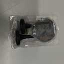 BEL AVENIR 2 Pack Curtain Holdbacks Metal Round Medallion Drapery Tiebacks Wall Hooks Modern Simple Style Home Decor with 2pcs Screws (Black)