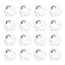 TRVL FIELDER Self Adhesive Caster Wheels for Furniture, Small Casters for Furniture Legs, Low Profile Table Wheels, 28 LBS Load Capacity Per Steel Wheel, Rollers for Kitchen Appliances (16 PCS, White)
