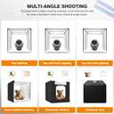 Photo Studio Light Box Photography 32"x32" with 100 LED and 4 Colors Backdrops Photo Box with Lights, Foldable Picture Box for Product Photography with 6500K Brightness