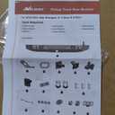 Nilight Rear Bumper with Spare Tire Carrier Compatible for 2018-2025 Wrangler JL JLU Unlimited2/4 Doors) 2" Hitch Receiver w License Plate Bracket 2 LED Lights D-rings