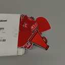 Glitinsel 24 Pcs Red Game Day Cheer Patches Iron on Embroidered Football Patches Sew on Appliques for Hats Backpacks Clothes Football Enthusiasts Team Fans DIY Cratfs(Game Day)