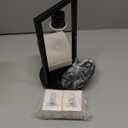 Candle Warmer Lamp with Timer, Black Candle Lamps Linen Fabric Shade, 3-Level Dimmable Candle Warming Wax Melt Warmer for Scented Wax, 50W Electric Warmer Lamp for Women Home Decor (2 Bulbs Included)