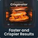 Chefman Crispinator Air Fryer 7-in-1 with 8 Qt Capacity, 450F Max Temp & TurboFry Pro Technology for Fast, Even Results, Bake, Broil, Dehydrate, Viewing Window, Nonstick Ceramic-Coated Basket