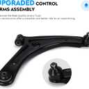 8PCS Front Lower Control Arm w/Ball Joint for 2007-2012 Caliber, 2007-2017 Compass Patriot Suspension Kit K620066 K620065 EV80645 ES800408 K750385