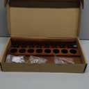 Wall Mount Pool Stick Holder - Billiards Pool Cue Rack Hardwood Pool Cue Set Holder for 8 Cues Sticks Storage Pool Table Accessories Equipment Organizer (Brown)