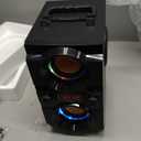 60W (80W Peak) Portable Bluetooth Speaker with Double Subwoofer Heavy Bass, Bluetooth 5.0 Wireless 100ft Outdoor Speaker, Support FM Radio, LED Colorful Lights, Stereo Sound, for Home, Party, Travel