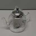 HIWARE 1000ml Glass Teapot with Removable Infuser, Stovetop Safe Tea Kettle, Blooming and Loose Leaf Tea Maker Set (33 oz)