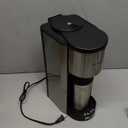 AIRMSEN Single Serve Coffee Maker with Grinder, Grind and Brew All in One - 6-16 Oz Single Cup Coffee Machine with 19 oz Travel Mug - Adjustable Drip Tray, Overheat Protection