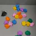 24 Pack Rubber Frogs Bulk Squeak and Floating Rubber Bath Toy Mini Floating Frogs with Sunglasses for Baby Shower Birthday Party Favors Classroom Exchange Gifts Spring Prizes, Colorful