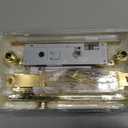 Wright Products - Serenade Mortise Keyed Lever Mount Latch with Deadbolt for Screen and Storm Doors, Polished Brass
