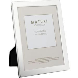 Maturi Silver Plated Photo Frame - Flat Edge Finish 2.5 x 3.5-inch (6.5 x 9cm) (2.5 x 3.5-Inches)