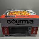 Gourmia Air Fryer Toaster Combo - 6-in-1 Multi-function Countertop Oven Adjustable Temperature & Timer, Fry Basket, Baking Pan, Oven Rack & Pullout Crumb Tray, Stainless Steel