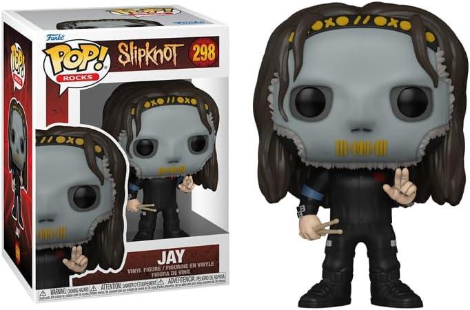 Funko Slipknot Wave 2 + Pop Protector: Pop! Rocks Vinyl Figure (Gift Set Bundled with ToyBop Brand Box Protector Collector Case) (Jay with Drumsticks and Mask #298/57766)