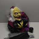 JOYIN 62" Halloween Witch Decorations Outdoor, Life Size Twirling Animatronics Ghost Decor with Sound and Light Radar Activation, Scary Haunted House Props for Indoor/Outside Party Garden Yard Lawn