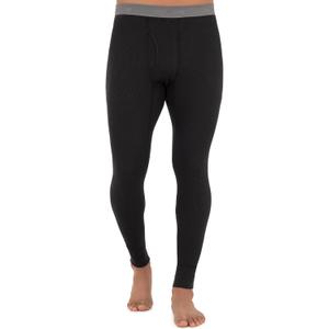 Fruit of The Loom Men's Recycled Waffle Thermal Underwear Bottom (Black, 5X-Large)