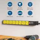 DEWENWILS Heavy Duty Power Strip 20AMP, 8 AC Outlets, Overload Protection & Surge Protection, 12 Gauge Extension Cord 6FT, Wide-Spaced 5-20R & 5-20P T-Slot, Industrial Power Strip for Workshop
