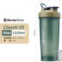 BlenderBottle】Classic V2 classic leak-proof shaker bottle 45oz/1330ml