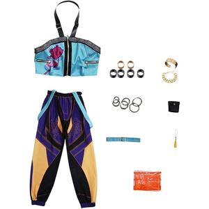 Demon Pop Signers Hunters Costume Halloween Cosplay Costumes Set Idol Dance Stage Performance Outfit 120