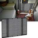 Upgraded RV Screen Door Protector for Dogs, Universal RV Entry Screen Door Grille Adjustable from 22" - 31.5", Aluminum Alloy Protector Screen Defender for RV Door Camper Screen Door Protector (Black-Star)