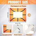 8 Pcs Basketball Picture Frame Sports Athletics Fits 4 x 6 Inches Basketball Wooden Photo Frame Sport Graduation Gifts for Sports Party Team Display Pictures Tabletop Home Office Decor