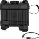 PVS 31 NVG Battery Pack Case with Function for Tactical Helmet NVG | Paintball Airsoft Shooting Hunting Training (BK)