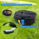 POPOSOAP Pond Filter for Outdoor Ponds, Small Filter Box with Filter Pads, 10 Bio-Balls & Ceramic Rings for Outdoor Pond Pump Submersible Fountain Pump