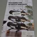 SCDGRW 6-Bottle Countertop Wine Rack - Freestanding Metal Wine Storage Stand, Small Tabletop Wine Holder for Pantry, Bar, or Cabinet, Fits Bottles up to 8.5cm (3.3 in) Diameter (Coffee)