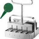 Dreyoo 1 Pack Upgrade Soil Block Maker Hand Held, Manual Blocking Tool for Seed Starting with Dispenser, Garden Potting Soil for Indoor Outdoor Plants, No Transplant Shock (20 Cell,3/4 Inch)