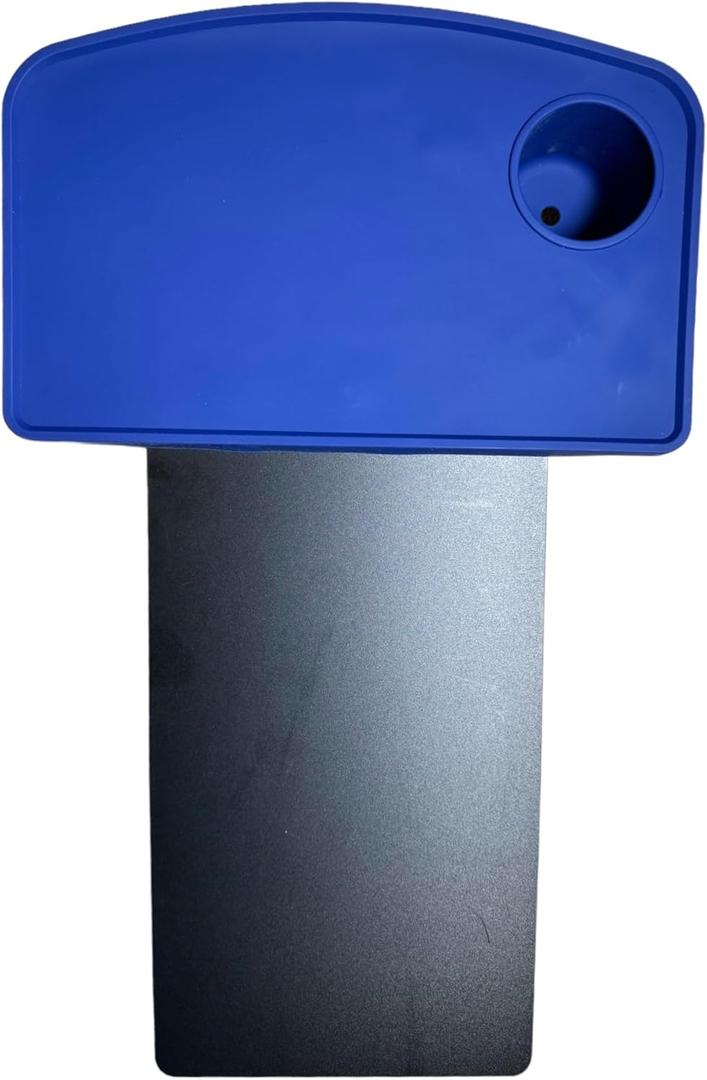 Liddle Bedside Shelf Nightstand, Space-Saving, Sturdy Plastic with Silicone Top, for Dorm Rooms and Bedrooms, Blue